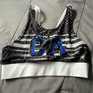 The California Allstars Cheer Practice Sports Bra!